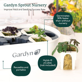 GARDYN seed starter tray inner tray supports yCube seeds during germination
