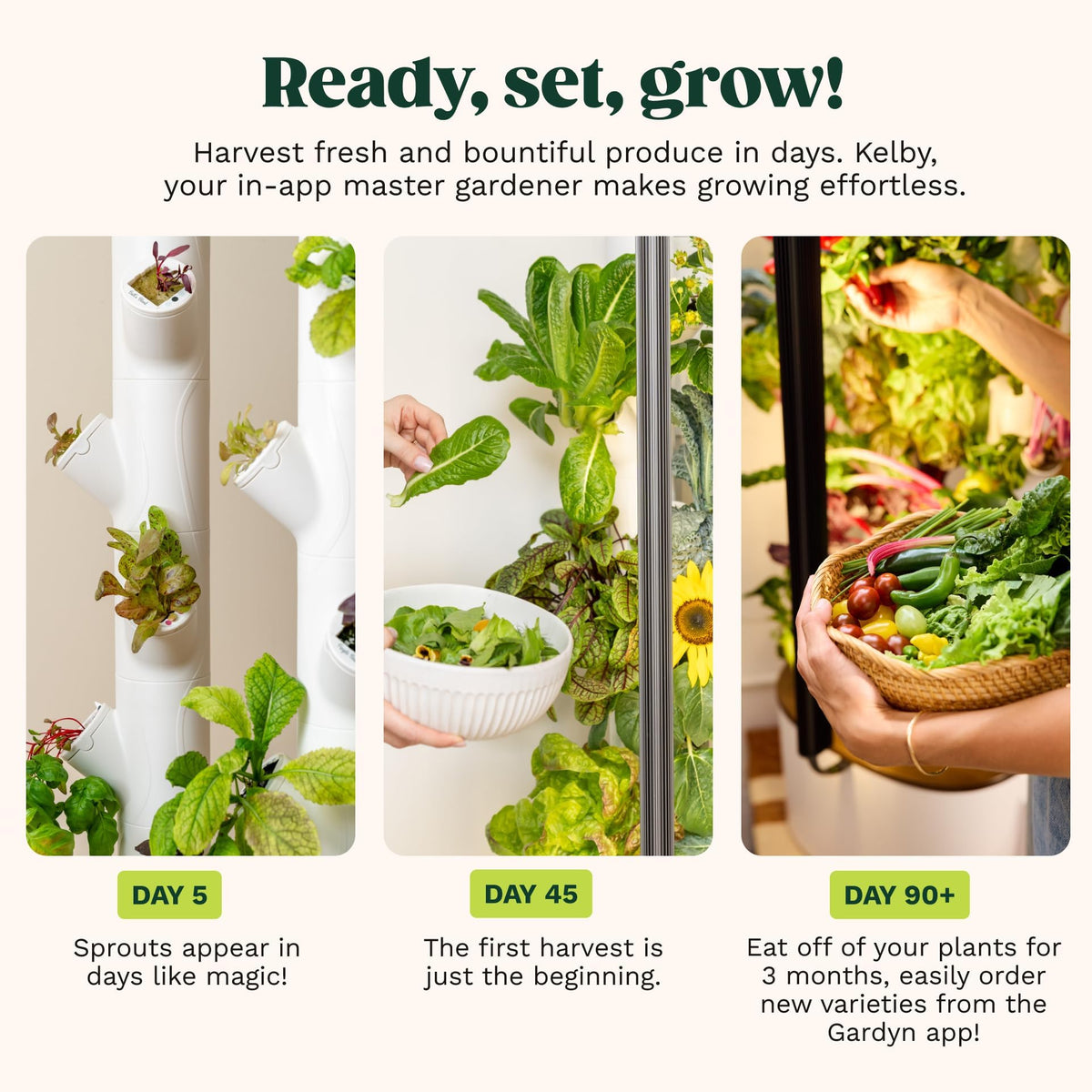 Gardyn Studio 2 apartment fit for a modern, productive indoor herb garden.
