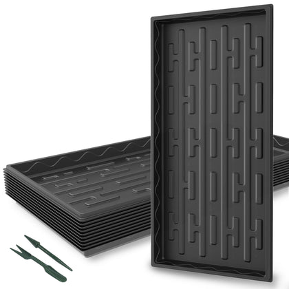 Gardzen 1020 growing trays, top view, ideal for seed starting and microgreens.