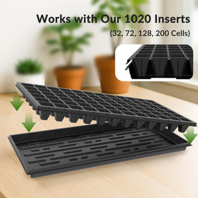 Gardzen 1020 seed-start microgreens use, bottom-watering capable.