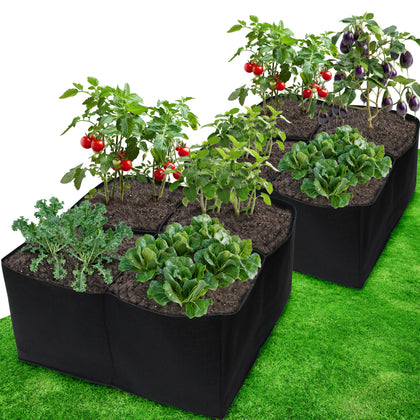 Gardzen 2-pack fabric raised garden bed kit, ready for setup