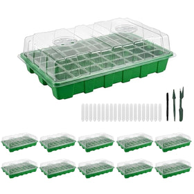 Gardzen 40-cell seed starter tray: transparent cells for observing root growth and progress.