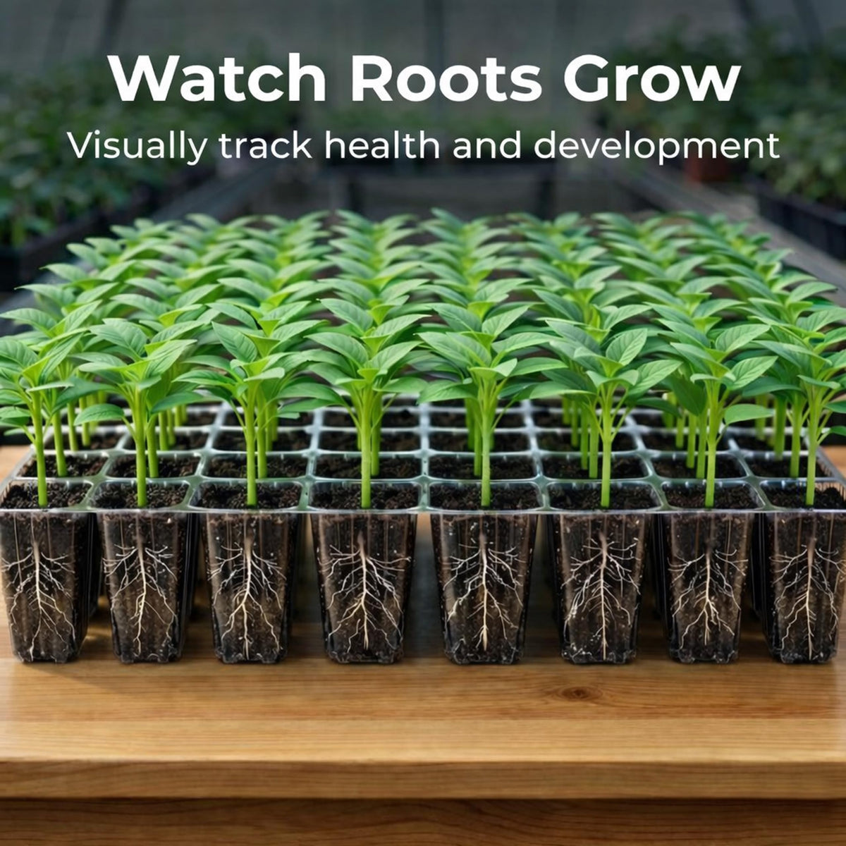 Bottom watering base helps prevent overwatering and promotes healthy roots.