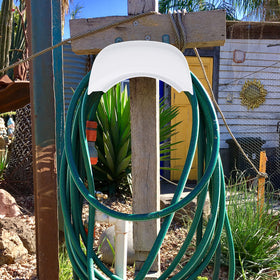 Gardzen expanding-hose-compatibility-hanger demonstrates broad hose compatibility and clutter-free space.