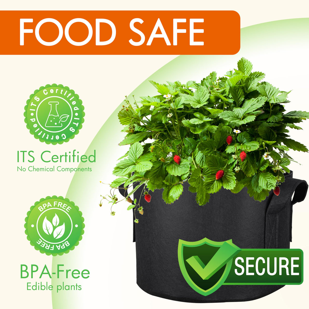 Gardzen 25-gallon bags ideal for tomatoes, peppers, and cucumbers in sunny patios.