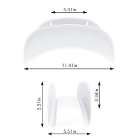 Gardzen hose-hanger-wall-mount side view highlights easy mounting and unobtrusive storage.