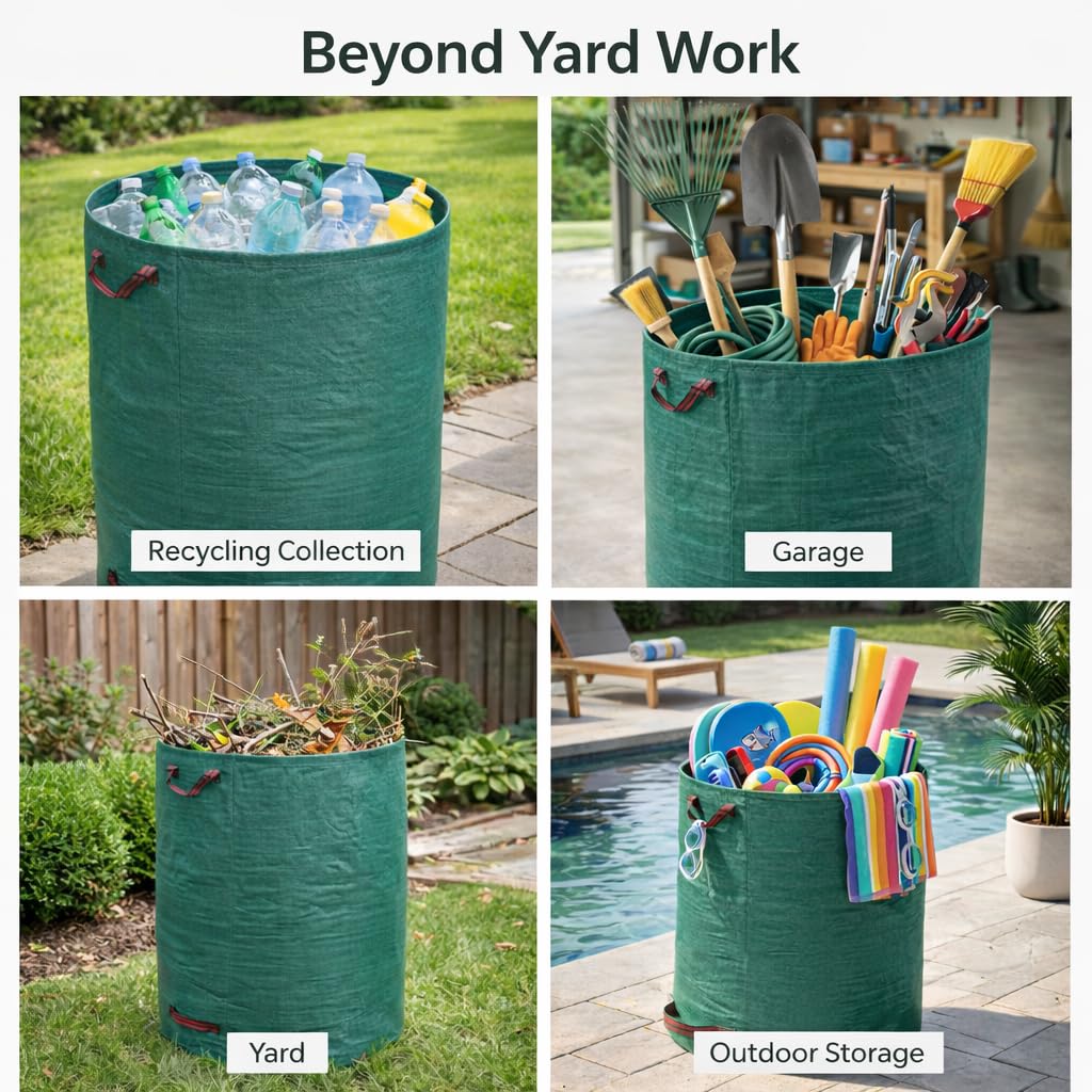 Gardzen 33-inch height bag for easy disposal