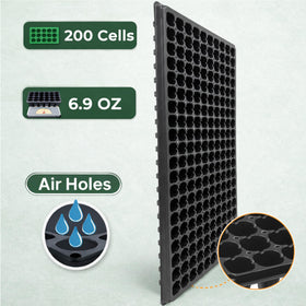 Gardzen micro-seed compatible trays for petunias, basil, and lettuce