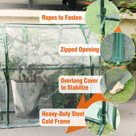 Gardzen mini greenhouse breathable mesh design allows light, air, and water to reach plants.
