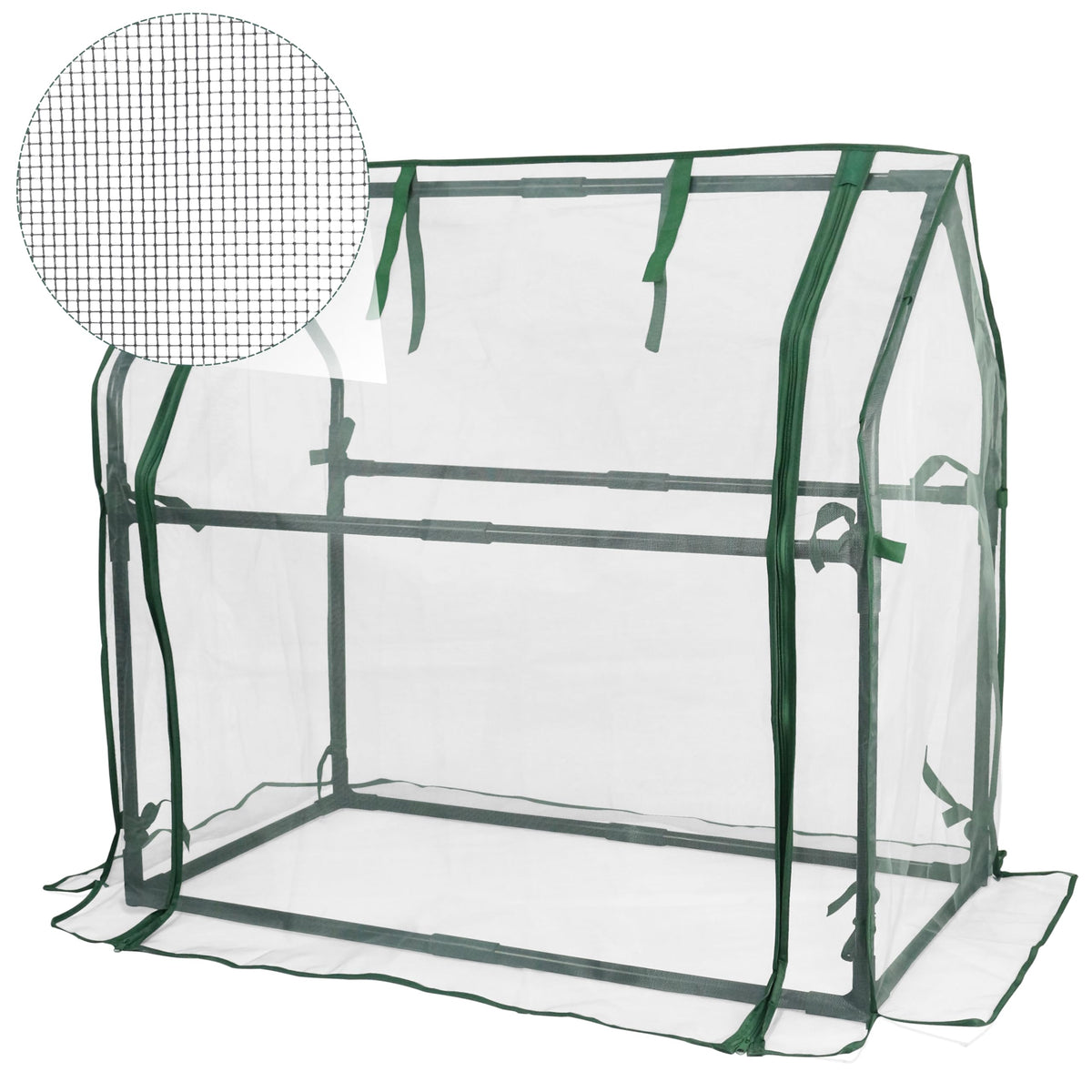 Gardzen mini greenhouse frame showcases sturdy rust-resistant construction for durable outdoor use.