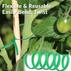 Gardzen reusable twist ties provide durable, reuse-friendly support for delicate stems.