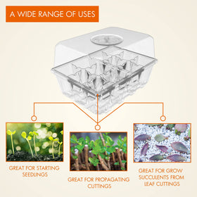 Gardzen seed starting kit versatile for flowers, vegetables, and herbs