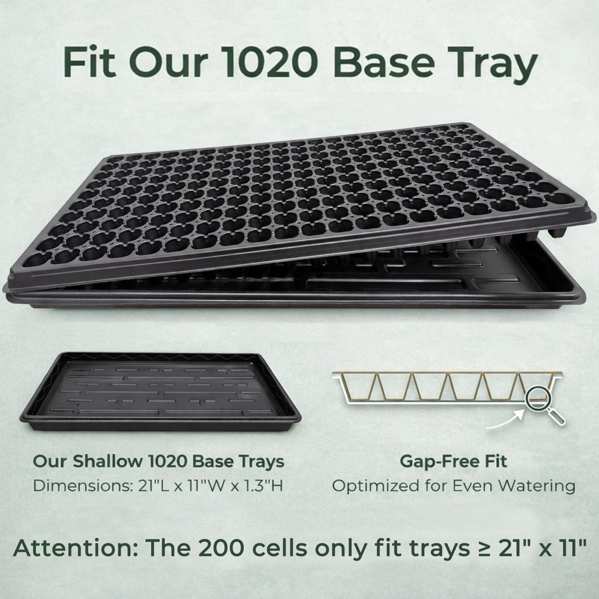Gardzen seedling trays enabling easy transplantation with minimal root disturbance