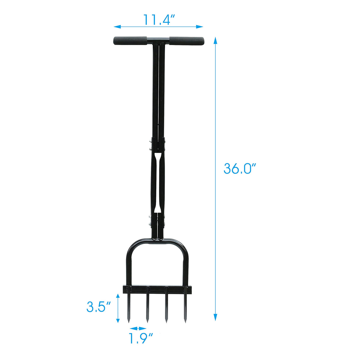 Gardzen Spike Aerator included socket wrench speeds up assembly