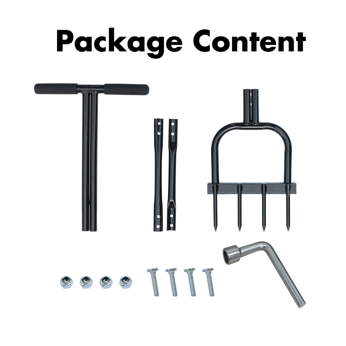 Gardzen Spike Aerator with heavy duty frame supports long lasting lawn aeration