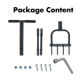 Gardzen Spike Aerator with heavy duty frame supports long lasting lawn aeration