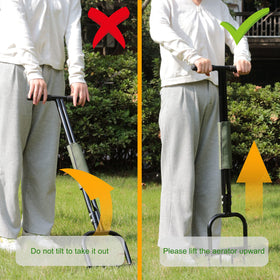 Gardzen Spike Aerator packaging showing complete kit for lawn care