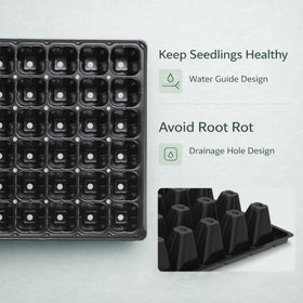 Gardzen stackable seed starter trays save space in a compact setup.
