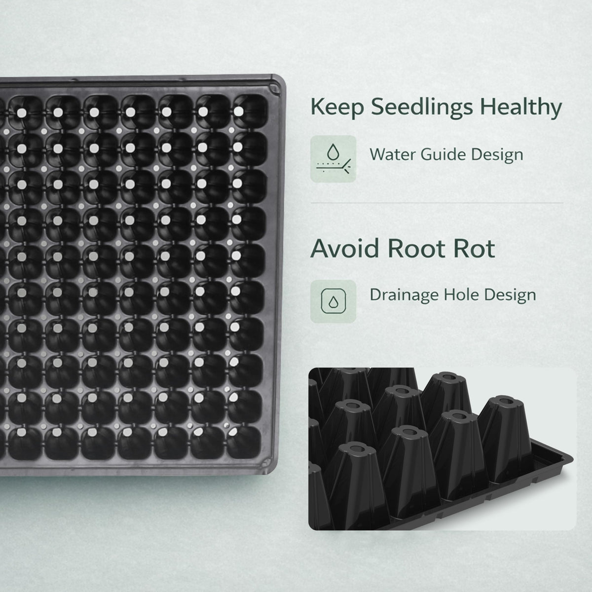 Gardzen trays fit standard 1020 drip trays for clean watering