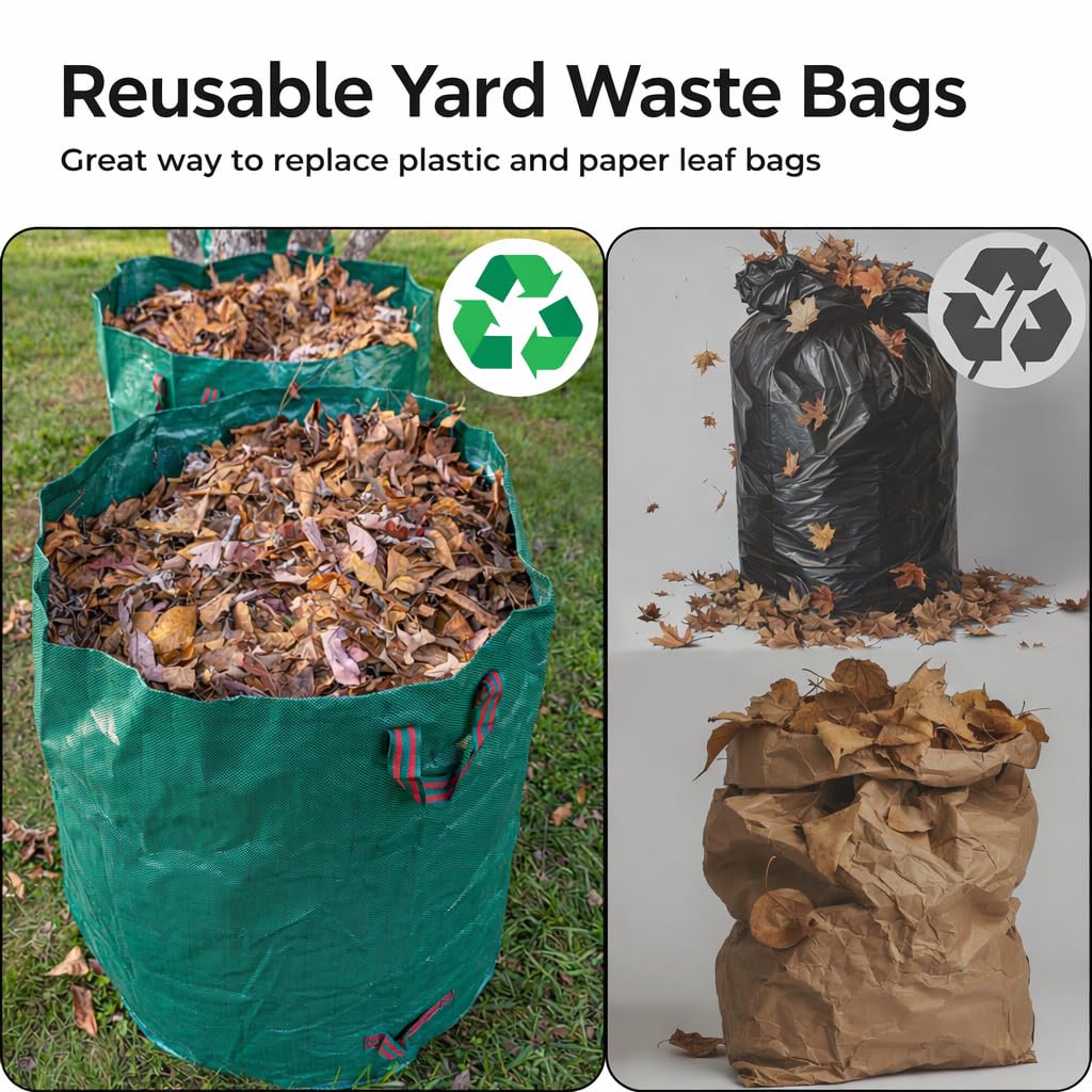 Gardzen 26.7-inch diameter bag accommodates large piles