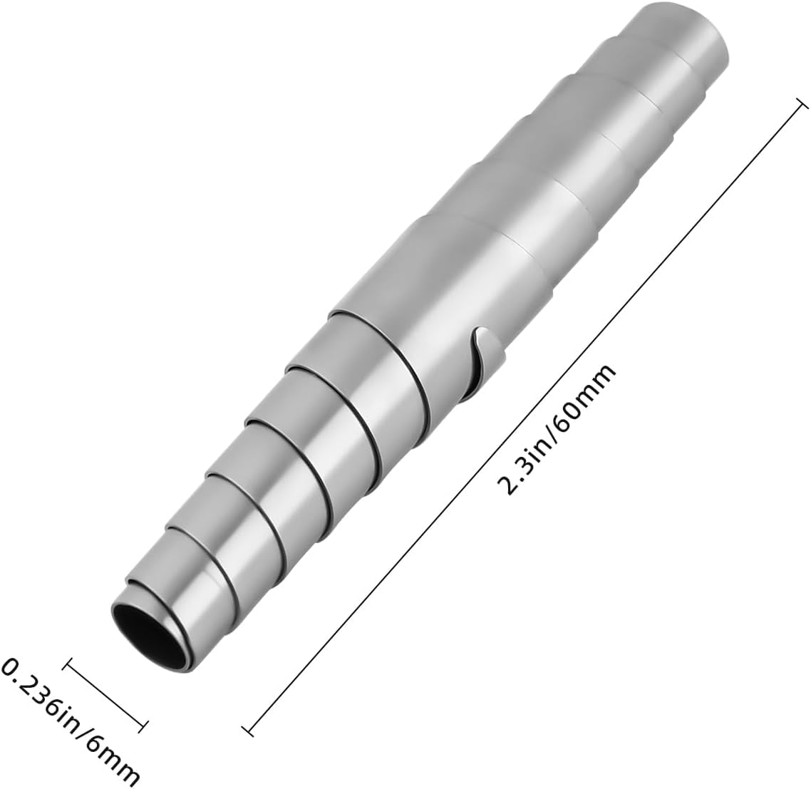 Gareschten stainless steel volute spring close-up demonstrates durability.