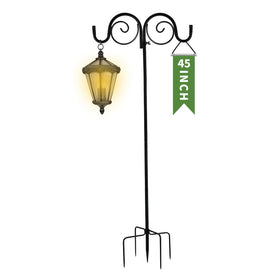 GARGENTOL double shepherds hook with 45-inch base, stable outdoor hanging