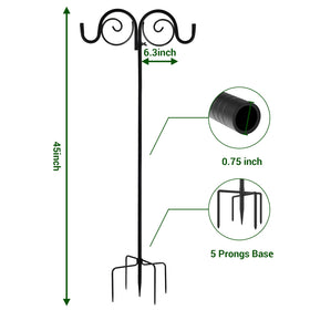 GARGENTOL lantern and wind chime hanger on a sturdy stand