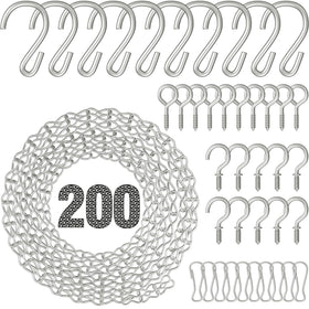 Garini 200inch silver hanging chain ready for outdoor use.