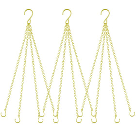 Garini 3-pack gold 23-inch hanging chains for planters