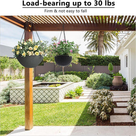 Garini hanging chain with four hooks supports baskets and lanterns securely