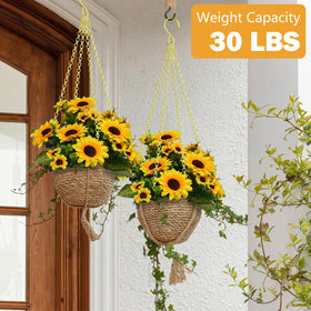 Garini iron chain with rust-resistant finish for outdoor baskets