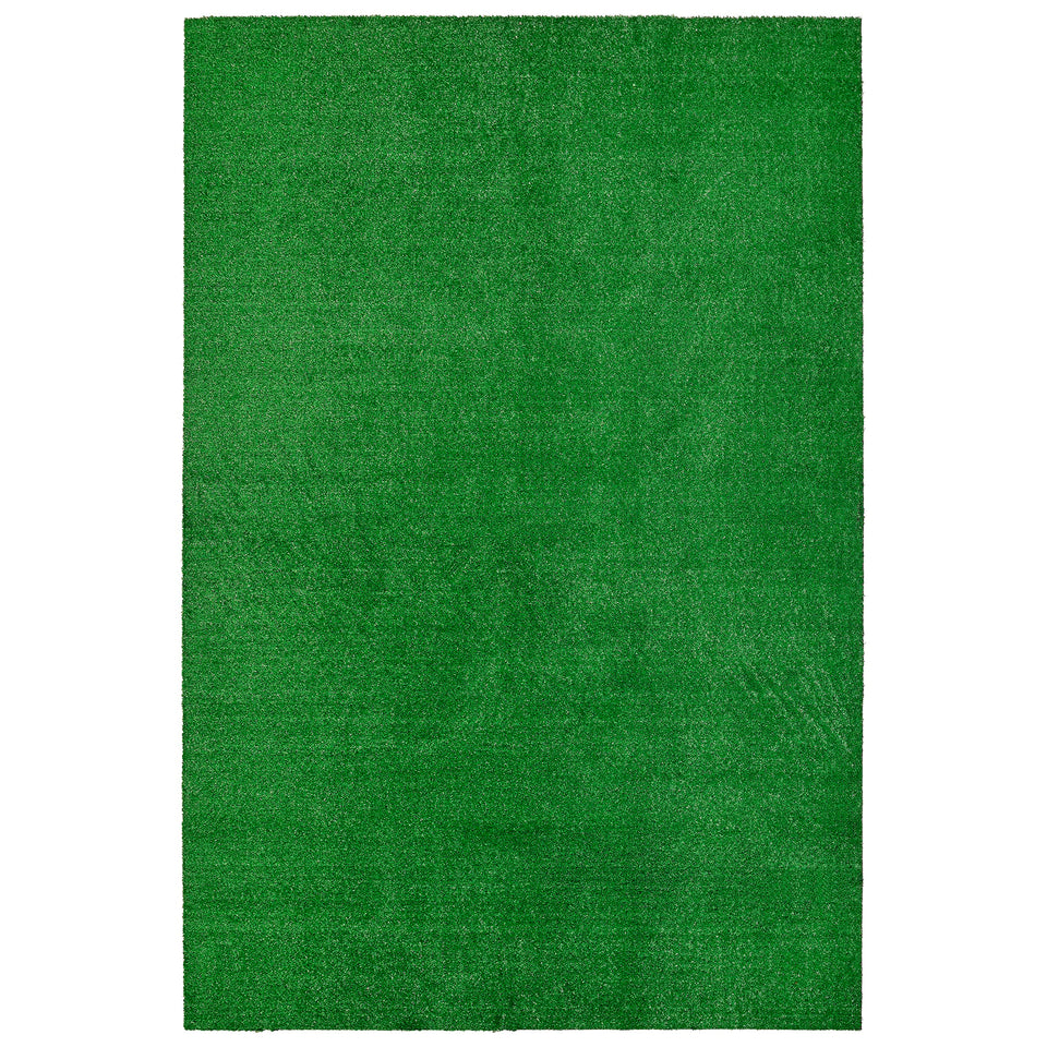 Garland Rug artificial grass close-up texture shows lush green fibers for a natural, low-maintenance surface.