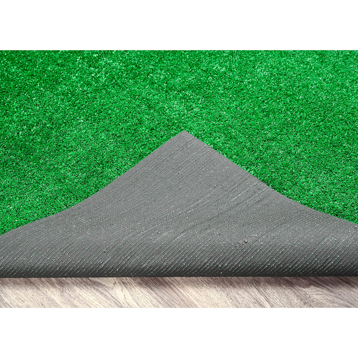 Garland Rug artificial grass indoors used as a safe play area for children.