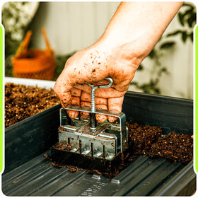 Garlump TILLERMAN package includes blockers, tips, and seed pins for easy setup.