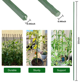 Garmeinea steel stakes with rustproof plastic coating resist outdoor corrosion.