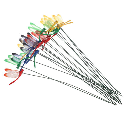 Garneck dragonfly stake colorful garden decor for flower beds