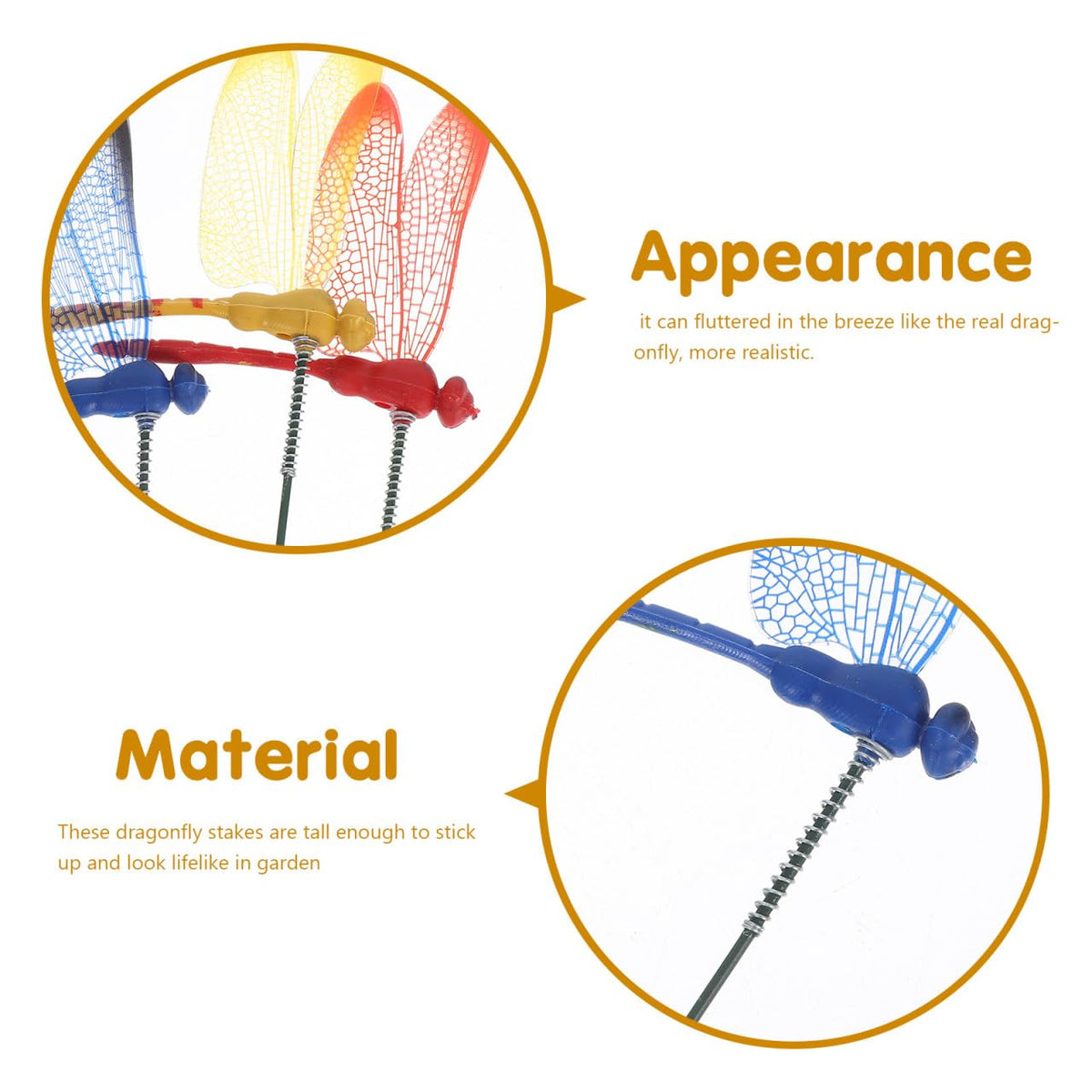Garneck dragonfly stakes pack of 20 for versatile decor