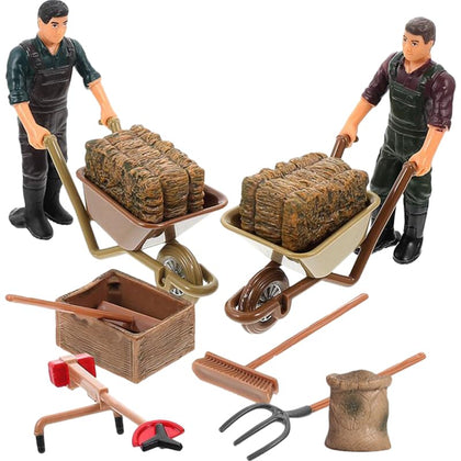 Garneck farmer figure for realistic pretend play and classroom storytelling.