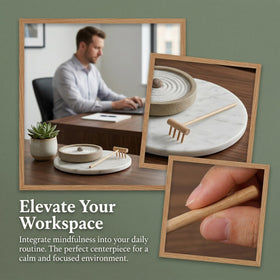 Garneck office desk decor blends aesthetics with mindful practice.