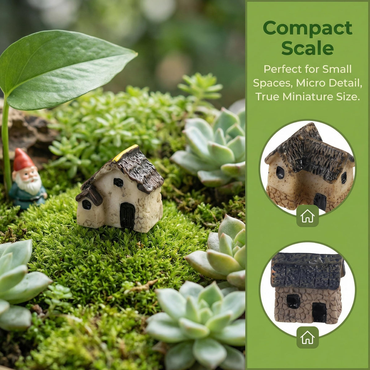 Garneck decorative houses for patios and indoor green spaces.