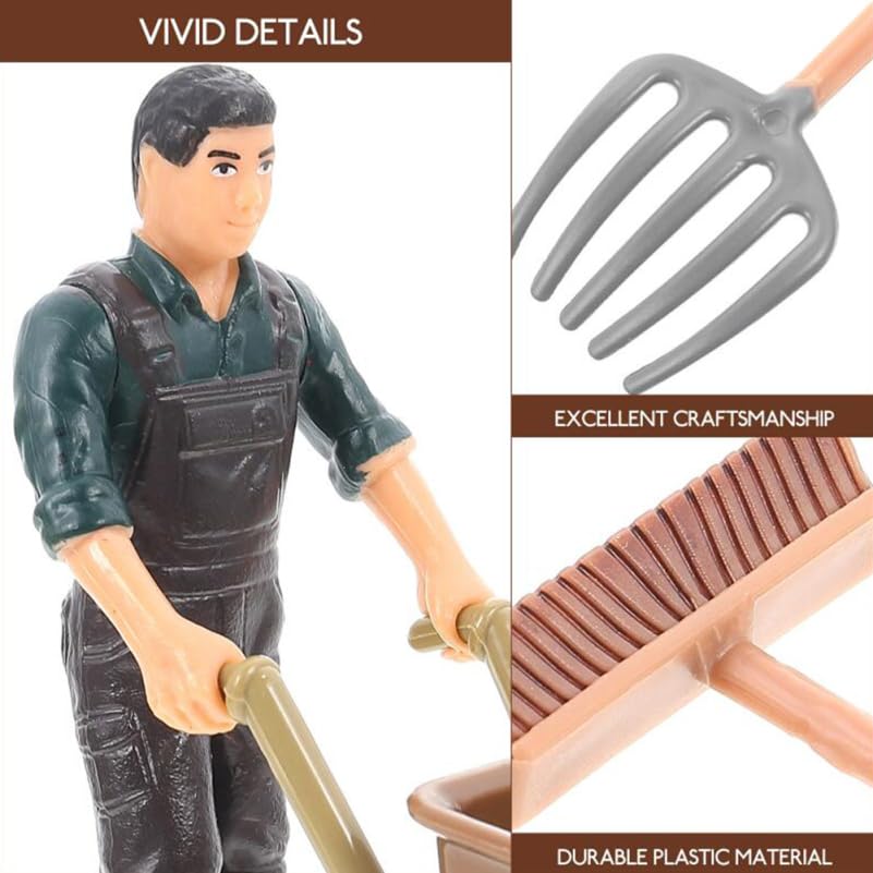 Garneck sacks for stacked produce and market diorama details.