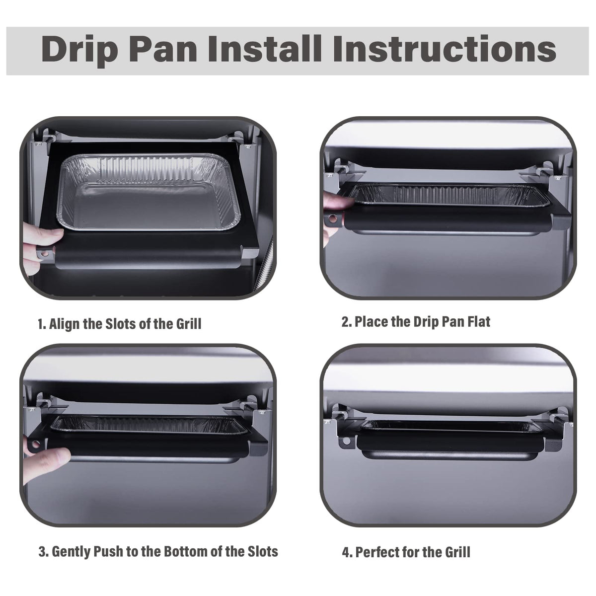 GARNETIN easy installation steps help you fit the pan quickly.