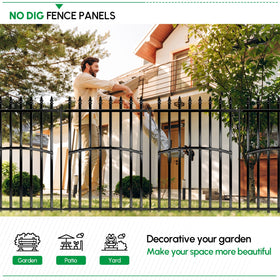 Garovee dog fence in yard showing safe outdoor space