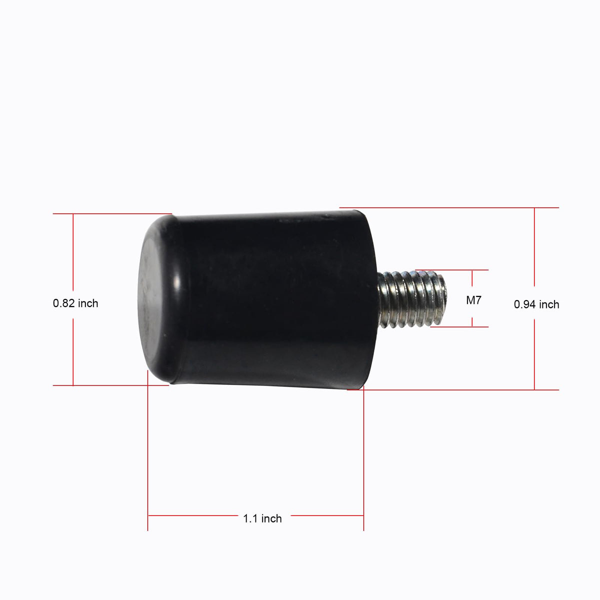 Garpernics short stabilizing feet with M8 threads for table-top griddles.