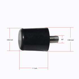 Garpernics short stabilizing feet with M8 threads for table-top griddles.