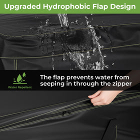 GARPROVM wide opening and durable zipper enable quick loading and unloading.