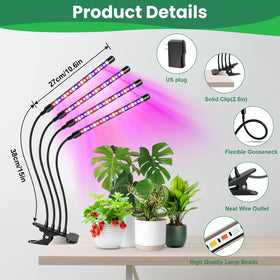 Garpsen light with color modes offers versatile growth options for seedlings.