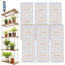 Garpsen grow light panel front view provides full spectrum for indoor plants