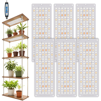 Garpsen grow light panel front view provides full spectrum for indoor plants