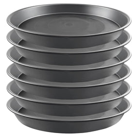 Garrdeen 12-inch gray plant saucer pack catches drips to protect floors.